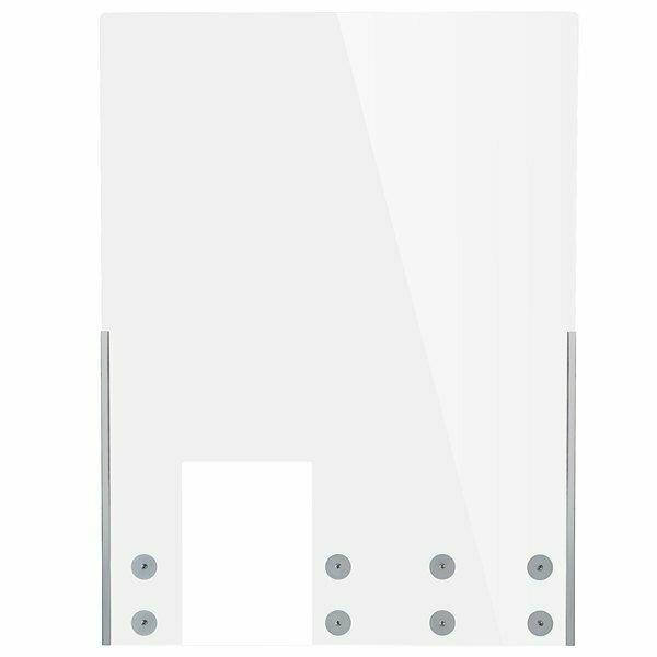 Bon Chef 90151 36'' x 48'' Clear Acrylic Mounted Safety Shield with Point of Sale Window 20190151